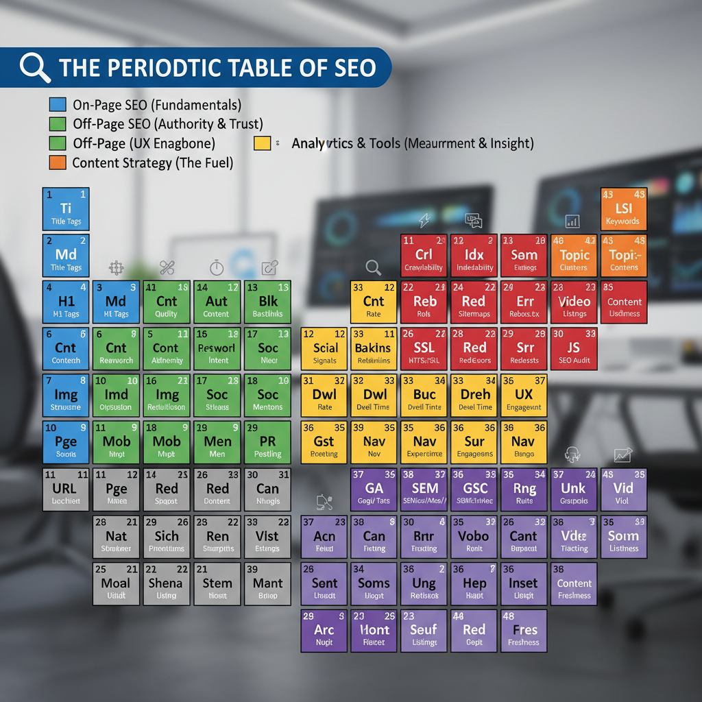 Periodic Table for SEO: A Guide to Ranking Factors